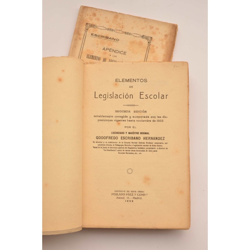 Elementos de legislación escolar