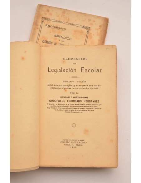 Elementos de legislación escolar
