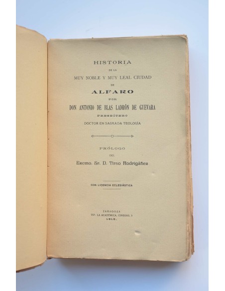 Historia de la muy noble y muy leal ciudad de Alfaro