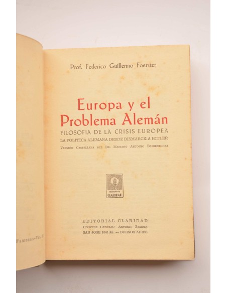 Europa y el problema alemán