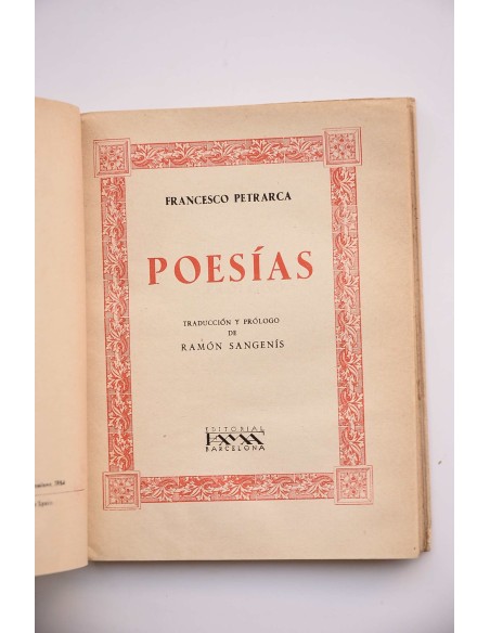 Poesías. Francesco Petrarca