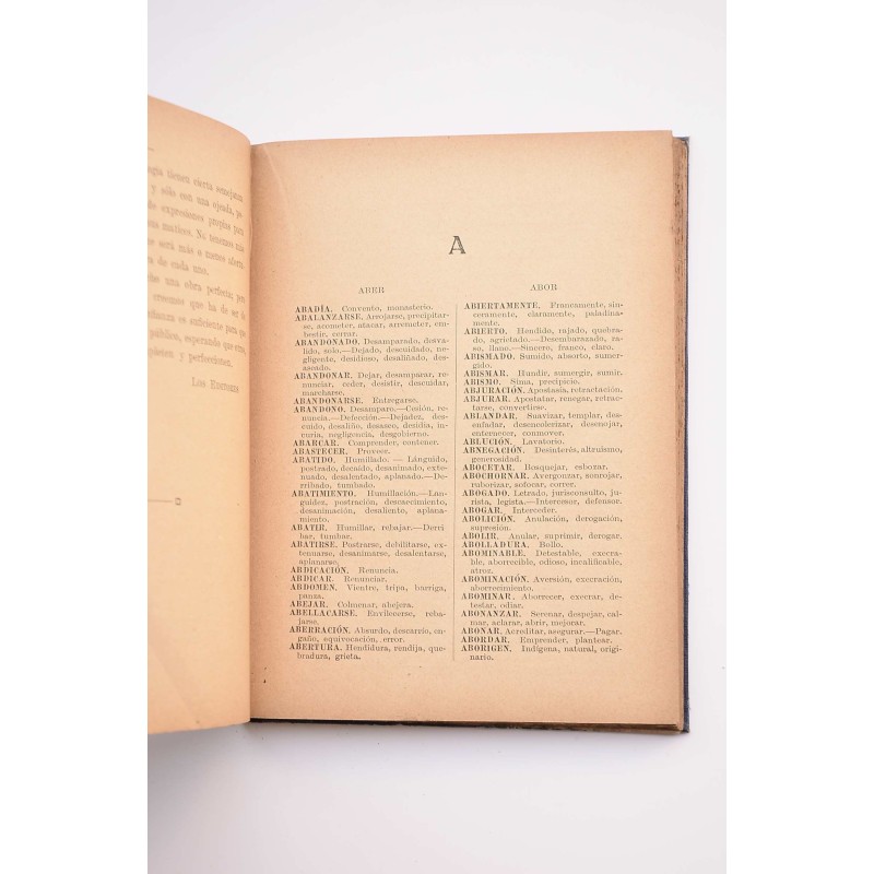 Sinónimos : repertorio de palabaras usuales...