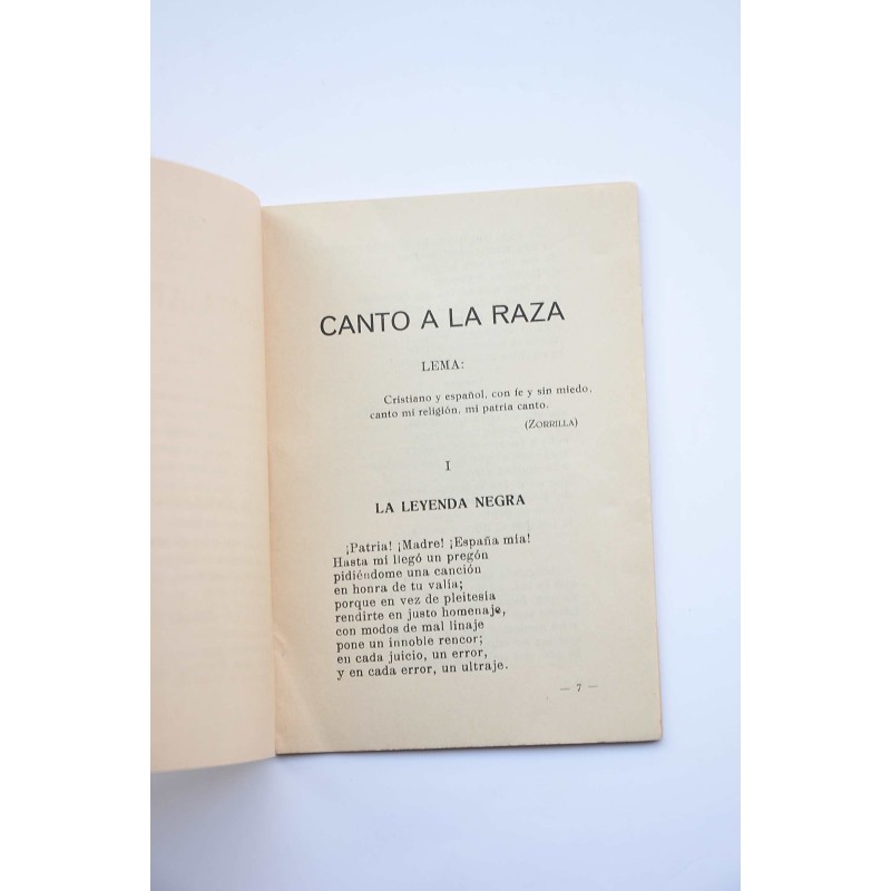 Canto a la raza : poesía : última obra del...