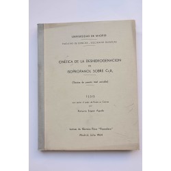 Cinética de la deshidrogenación de isopropanol sobre...