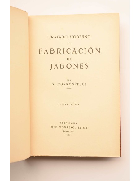 Tratado moderno de fabricación de jabones