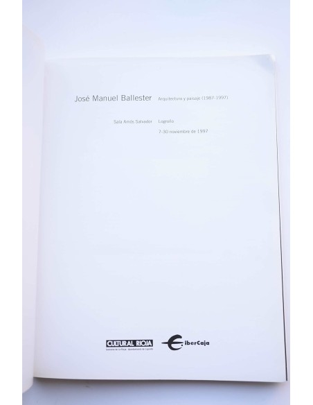 José Manuel Ballester, Arquitectura y paisaje 1987-1997 