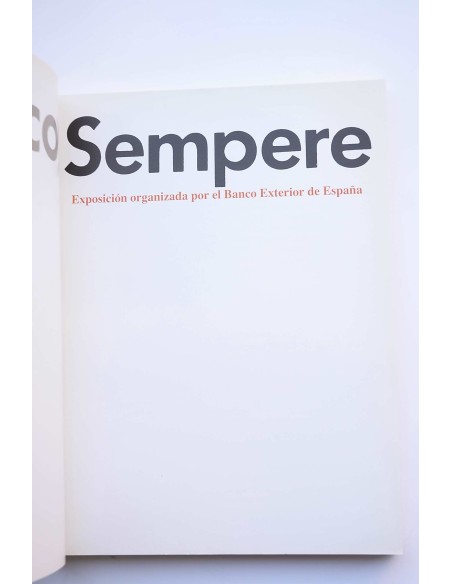 Con SEMPERE : [documenta de exposición] : Exposición organizada por el Banco Exterior de España