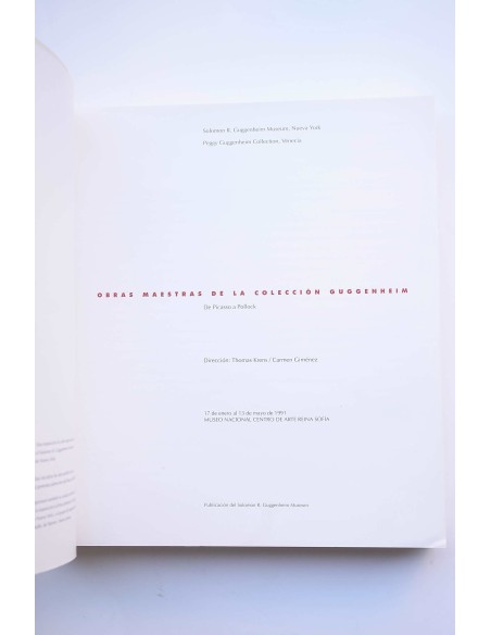 Obras maestras de la Colección Guggenheim : de Picasso a Pollock 