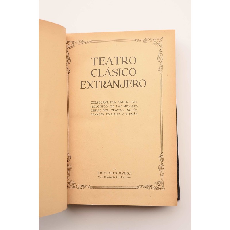 Teatro Clásico Extranjero : colección,  por...