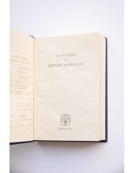 La leyenda de Fernan Gonzalez.  Ciclo poético del Conde castellano