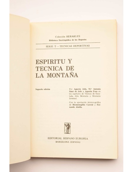 Espíritu y técnica de la montaña