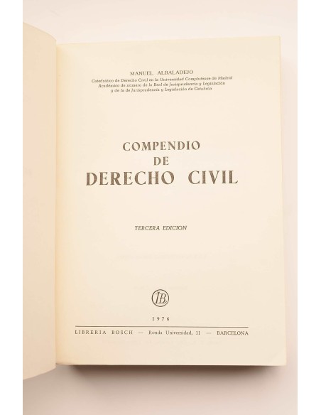 Compendio de derecho civil