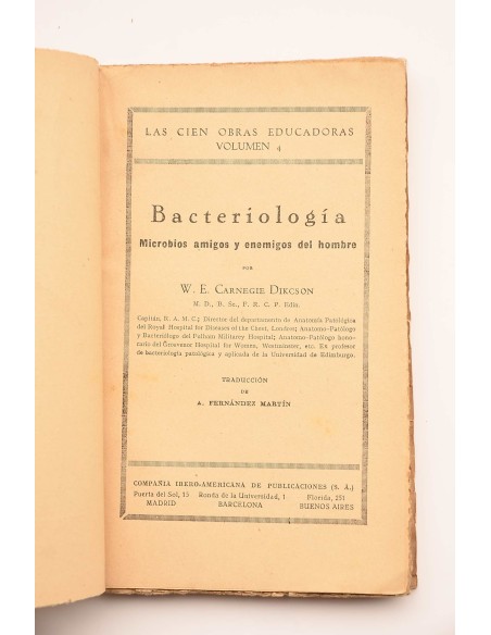 Bacteriología microbios amigos y enemigos del hombre