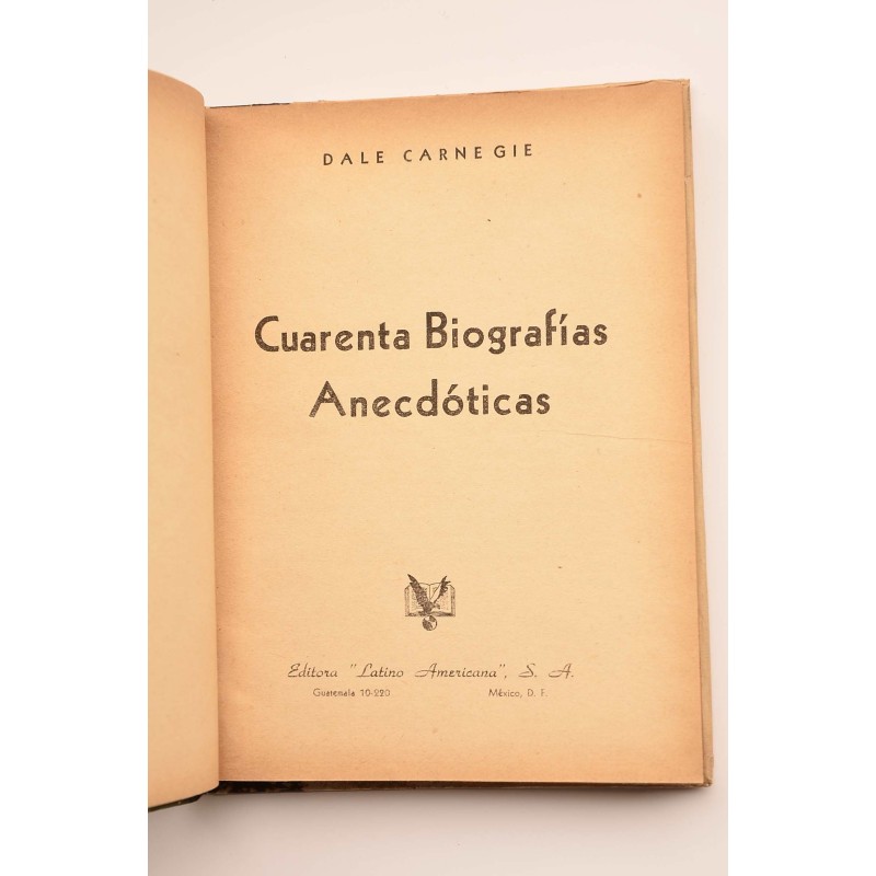 Cuarenta biografías anecdóticas
