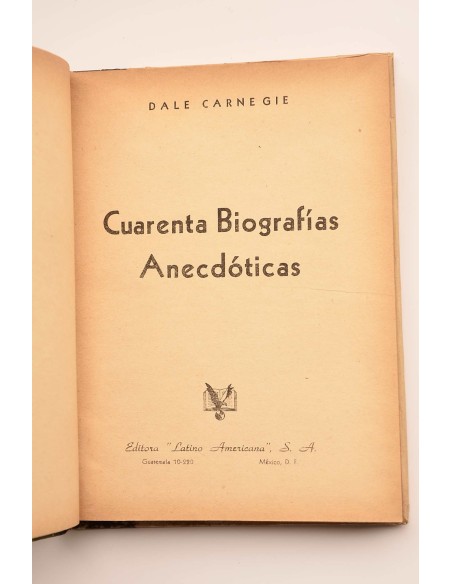 Cuarenta biografías anecdóticas