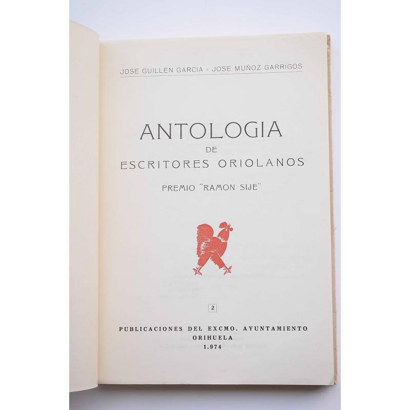 Antología de escritores oriolanos