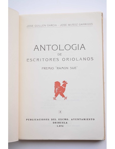 Antología de escritores oriolanos