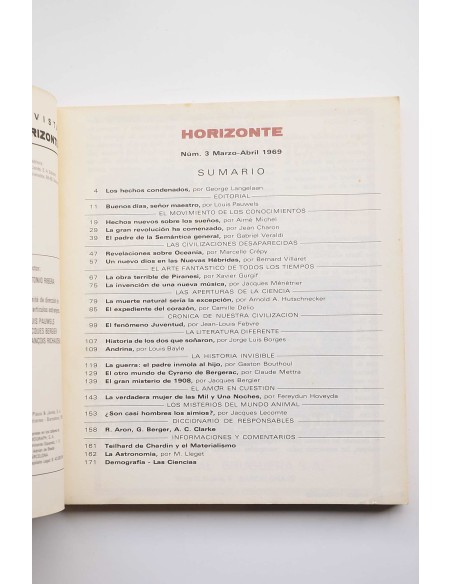 Horizonte. Revista. Nº 3. Abril 1969