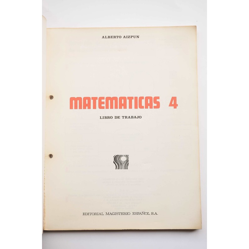 Matemáticas 4. Libro de trabajo