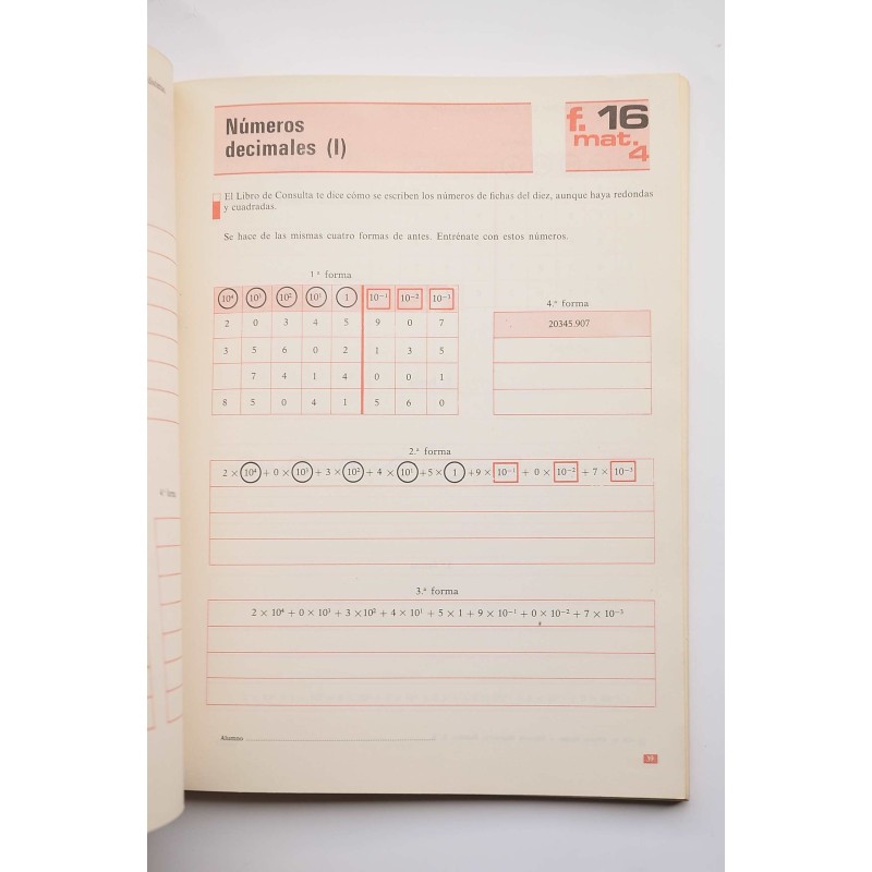 Matemáticas 4. Libro de trabajo