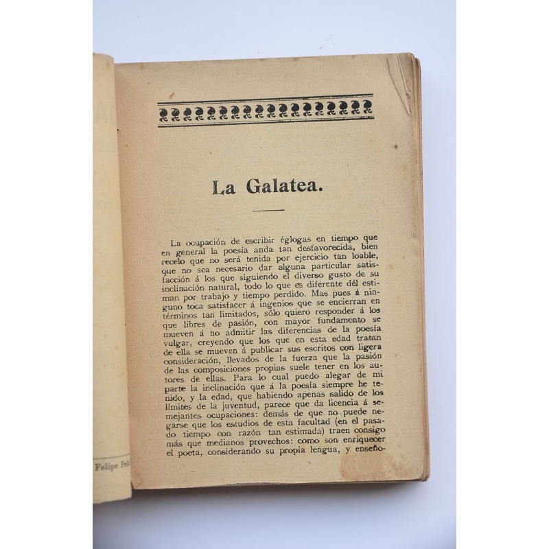 La Galatea : novela pastoril : contiene los...