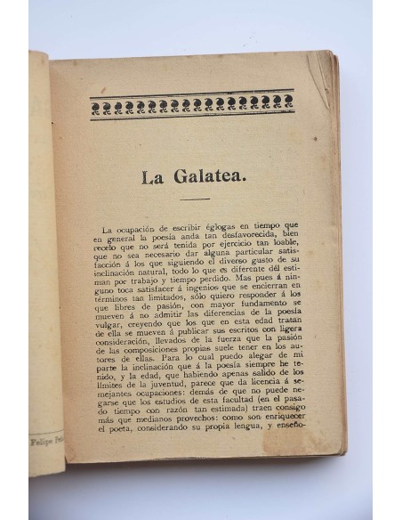 La Galatea : novela pastoril : contiene los seis libros conocidos de la obra 