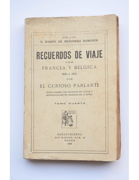 Recuerdos de viaje por Francia y Bélgica, 1840 a 1841