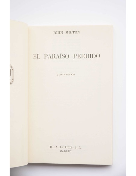 El paraiso perdido