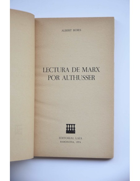 Lectura de Marx por Althusser