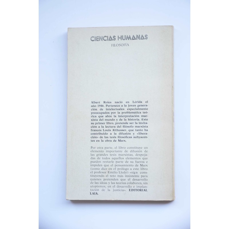 Lectura de Marx por Althusser