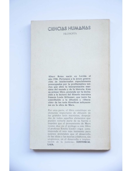 Lectura de Marx por Althusser