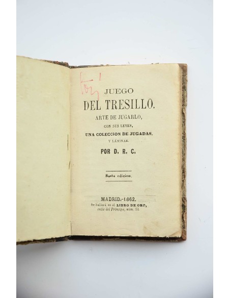 Juego del tresillo. Arte de jugarlo, con sus leyes, una colección de jugadas y láminas