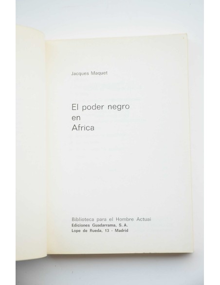 El poder negro en Africa