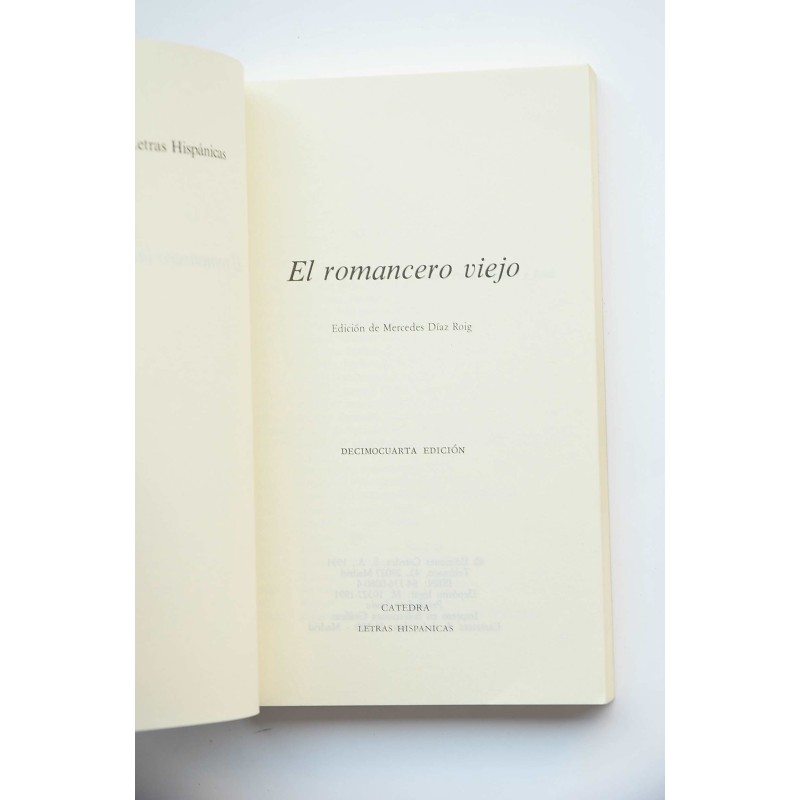 El Romancero viejo