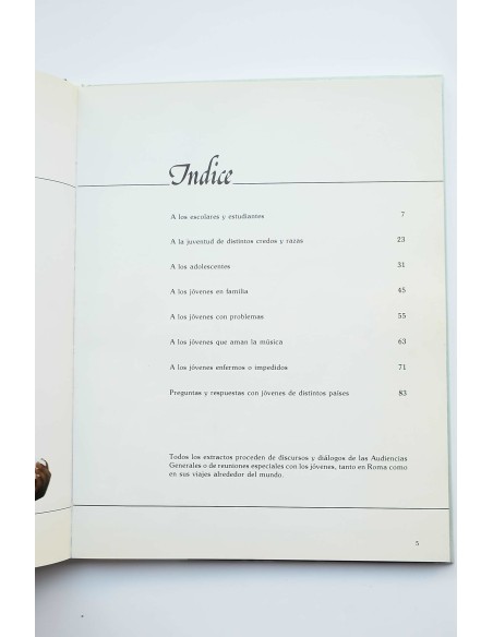 Querida gente joven : el Papa Juan Pablo II habla a la juventud del mundo