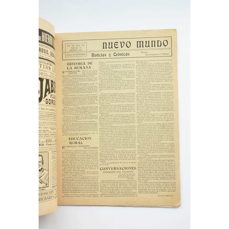 Nuevo Mundo : noticias y crónicas - Nº 762, 13...