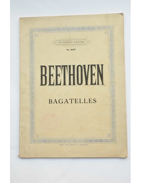 Bagatelles. Partitura musical