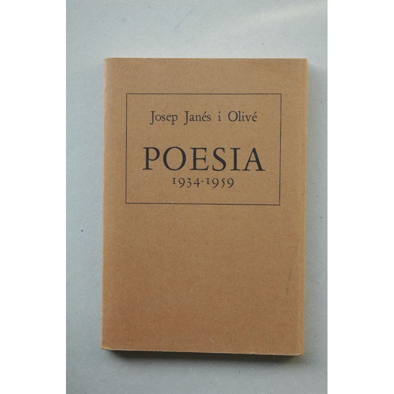 Poesia : 1934-1959