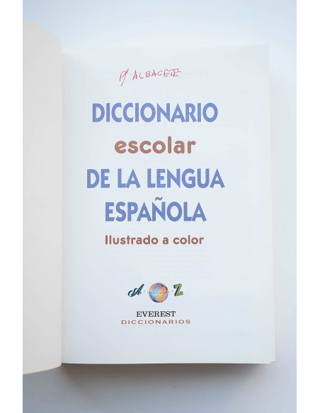 Diccionario escolar de la Lengua Española Everest