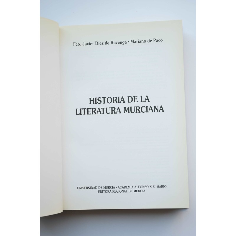Historia de la literatura murciana