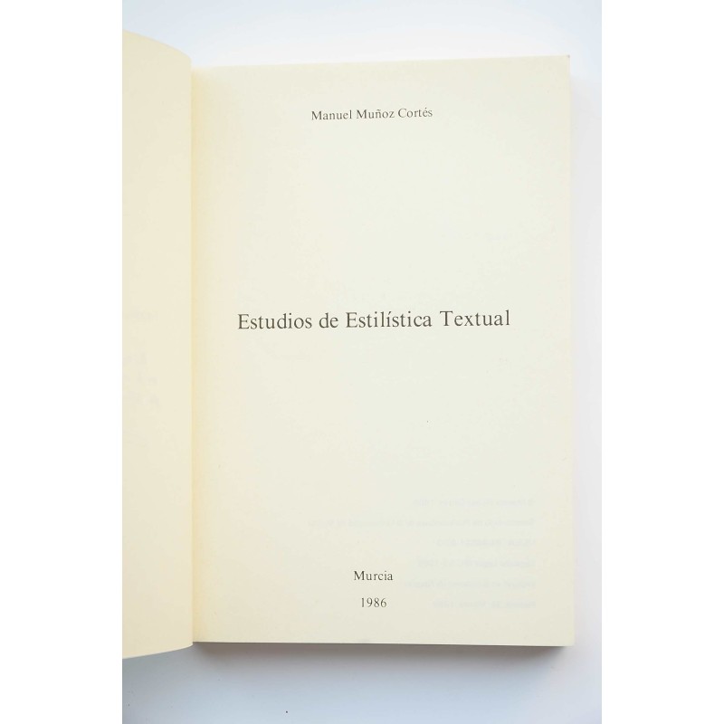 Estudios de estilística textual