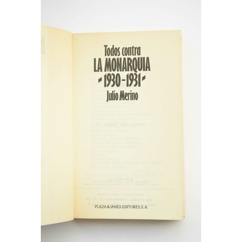 Todos contra la monarquía, 1930 - 1931