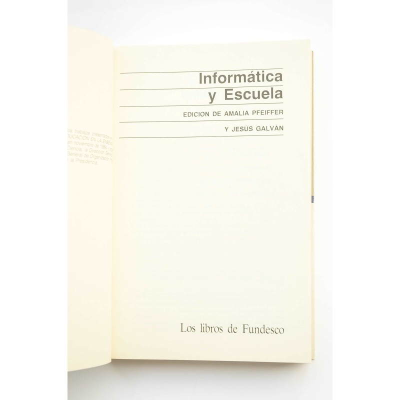 Informática y escuela