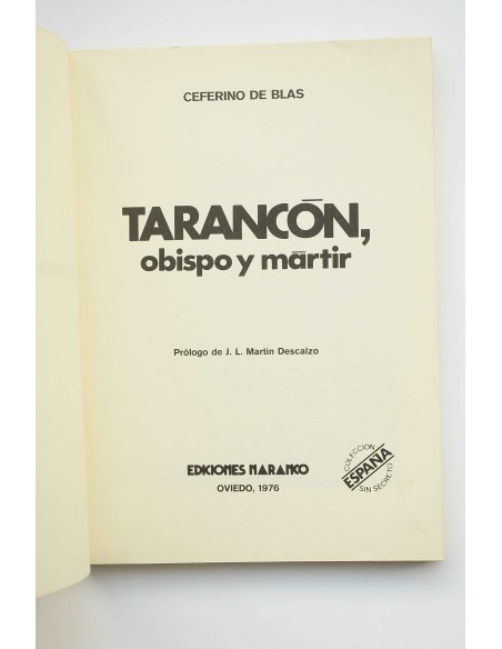 Tarancón, obispo y mártir