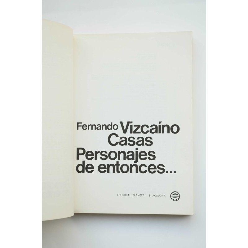 Personajes de entonces...