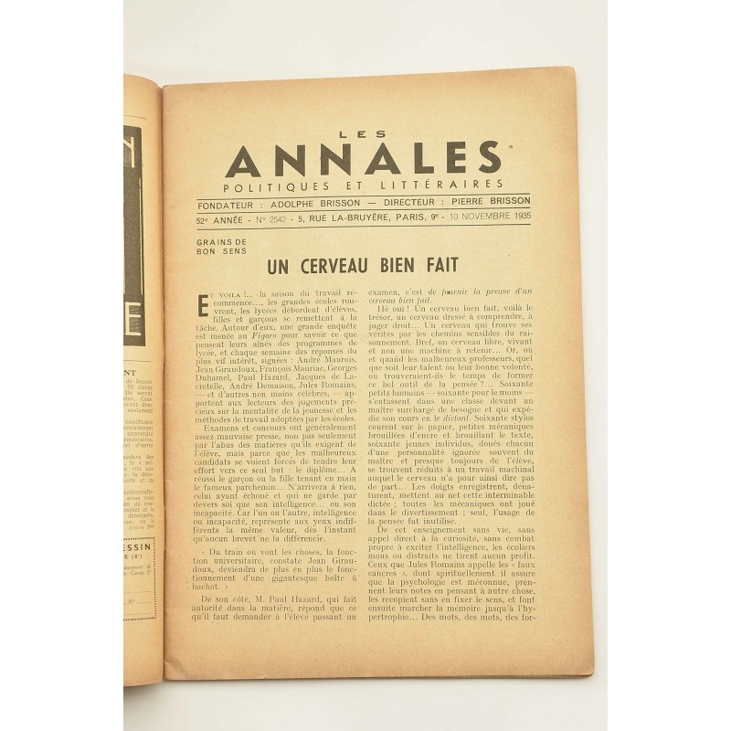 Les Annales Politiques Littéraires.-- 52º...