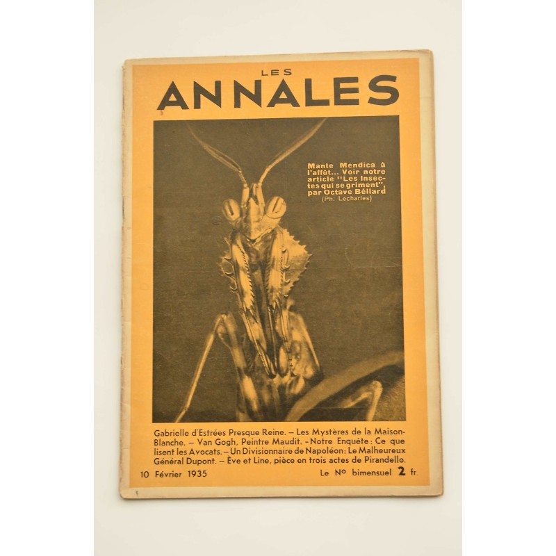 Les Annales Politiques Littéraires.-- 52º année, Nº 2524 (10 février 1935)