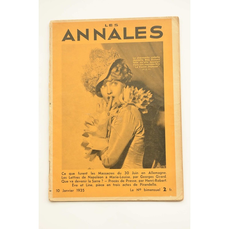 Les Annales Politiques Littéraires.-- 52º année, Nº 2522 (10 janvier 1935)