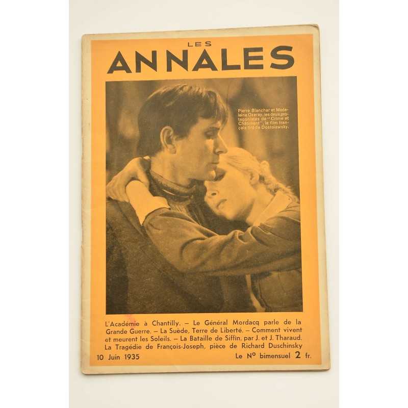 Les Annales Politiques Littéraires.-- 52º année, Nº 2532 (10 juin 1935)