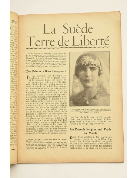 Les Annales Politiques Littéraires.-- 52º année, Nº 2532 (10 juin 1935)